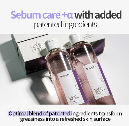 BONAJOUR Eggplant Daily BHA Toner + BHA Water Cream Set
