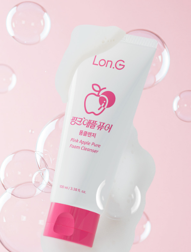 LON.G Pink Apple Pure Foam Cleanser