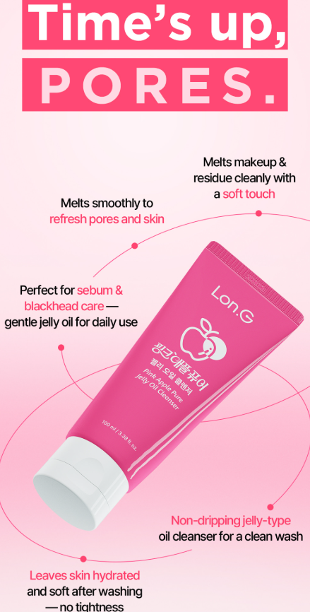 LON.G Pink Apple Pure Jelly Oil Cleanser