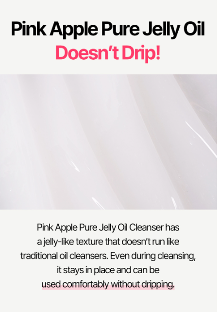 LON.G Pink Apple Pure Jelly Oil Cleanser